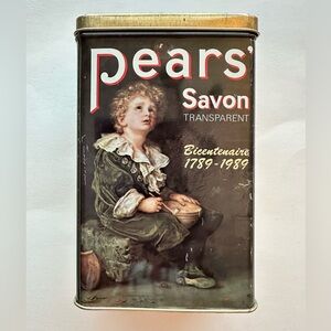 Vintage Pears Soap Collectible Tin